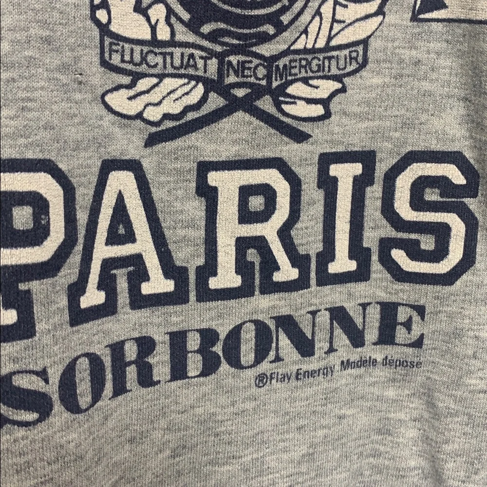 Vintage University Paris Sweatshirt France Size S 42” - Picture 4 of 5